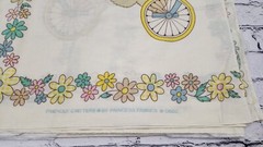 Vintage 1970’s Princess Fabrics Inc Nursery Pattern Woodland Critters Cotton