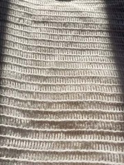 Mesh Cotton Soft Organic Fabric, White Check Pattern See- Through By 2 Meters