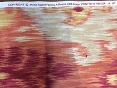 30 yard roll Home Accent Vibrant Ikat Red Fabric Bolt sale