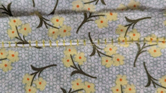 Yellow Daisy Flower Bunch Crepe Polyester Flowy Floral Fabric 80″ L x 58″ W Pc