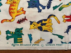 Hoffman International Fabrics – Colorful Cats Themed