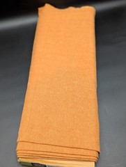 Plaiditudes Fabric Orange Large Herringbone Brushed Cotton 2.6 Yds Soft 44in