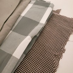 Fabric Scraps For Craft Varies of Sizes n Fabric Types- Color Gray 7oz