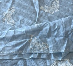 Spira E Pell Key West hand painted butterfly fabric Lilly Pullitzer 1.92 yd