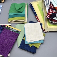 Large Lot Of Random Assorted Quilting Fabric