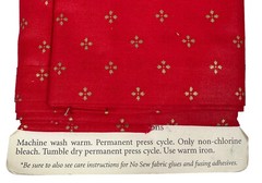 Hirschberg Tie Pillow Tube Pleated Trim Christmas Holiday Craft Kit Red Gold VTG