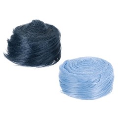 PATIKIL Plush Faux Fur Fabric Precut Strips, 2 Pcs 59″ x 2″ Dark Blue, Blue