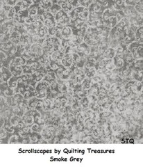 Scrollscapes cotton quilt fabric Quilting Treasures Powder Blue Tonal Scroll