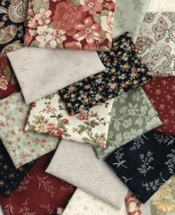 3 Sisters Ambiance Charm Pack, 5″ Fabric Squares, Moda Fabric, Floral Flowers,