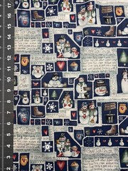 Snow Ice Cream Dianna Marcum Christmas Cotton Fabric 1/2 Yard New
