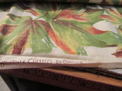 1 yard 30″ x 44″ Quilt Fabric Signature Classics Oakhurst Beige Green Leaf Plant