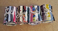 Cotton Fabric Strips, Jelly Roll Style. 60/pc. Lot 2 1/2″ Wide X 15″ Long.