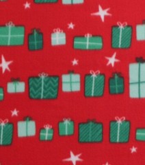 Presents on Red Blizzard Fleece Fabric- 1.8 yards x 59″ NEW