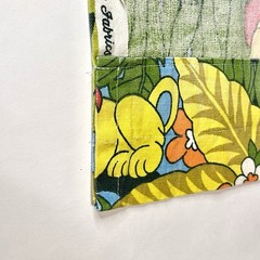 House N Home MCM 1950s Colorful Jungle Animal Print Fabric Curtain 88” X 56”