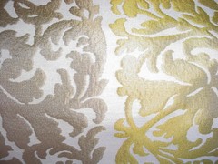 10-5/8Y Kravet Couture 32100 Mirrored Image Saffron Damask Upholstery Drapery