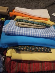 Bag of Random Fabric for Sewing Projects Quilting Crafts DIY Projects