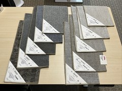 10 Pack Upholstery Samples Grays Ea ~17” X 19”