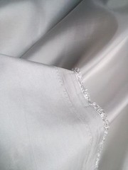 White Taffeta 100% Polyester 59/60″ wide by the yard or roll .Free swatches.