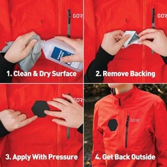 Durable GORE-TEX Fabric Patches: Quick Fix for Jackets & Ski Pants – Black