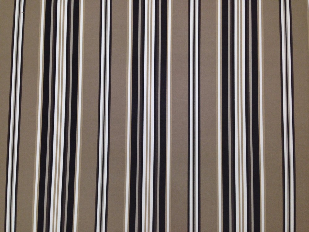 RICHLOOM KASMIRA DRIFTWOOD BLACK STRIPE OUTDOOR INDOOR FABRIC 1.25 YARDS 54″W