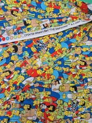 2 1/2 Yards Where’s Bart? “The Simpsons” Springs Creative VTG 2007 New 90″x 43″