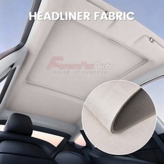 Beige Suede Headliner Fabric Foam Backed for Car Roof Liner Upholstery 108″x60″