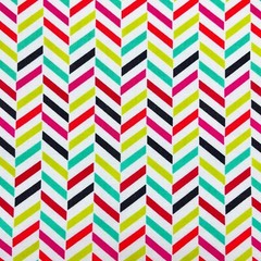 Chevron Striped Fabric Tutti Tango 71468 by AMF 44” long x 45″ wide 100% Cotton