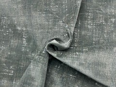 DONGHIA HEIRLOOM BROOCH BLUE VELVET SILVER WORN LOOK FABRIC REM 19″LONG X 51″W