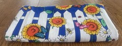 2.33Y Fabric Traditions 1996 Picket Fence Butterfly Ladybug Daisy Bee #2565 VTG