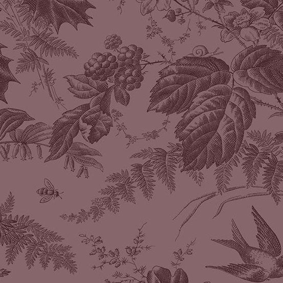 ANDOVER – Vermont by Laundry Basket Quilts – Vermont – Plum ,1/4 yard