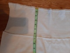 Vintage cream/white acrylic sweater knit fabric tube Kandol 2 pieces 1975