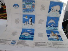 Cranston Print Works Ocean Babies Book Panel Fabric