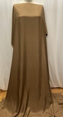 100% Luxurious Silk Habotai Taupe Brown Fabric By The Yard 44 “Wide