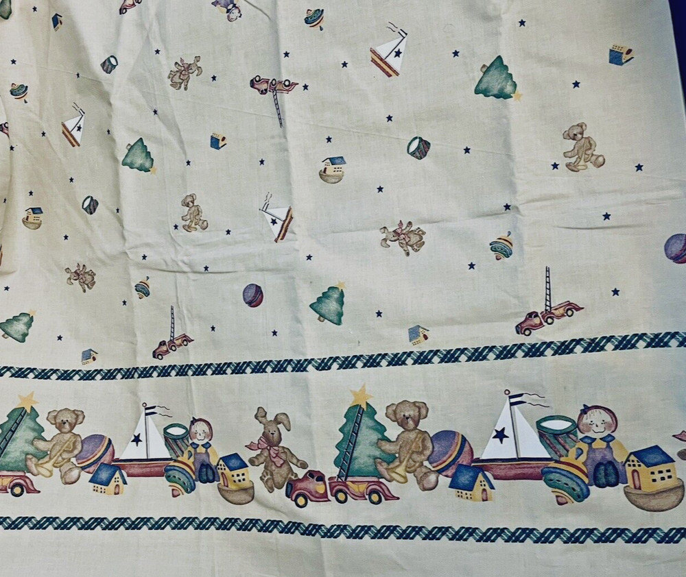 VTG Daisy Kingdom Past & Present Christmas Border Tot # 26022 TOYS 44″x44″