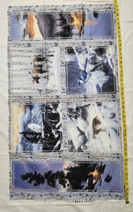 Lot 6 Wildlife Panels Safari Animals Woodland Cotton Fabric Bundle