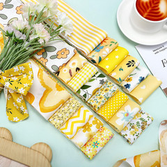 40 Pcs Summer Bee Floral Cotton Jelly Roll Yellow Black Stripe Fabric Strips …