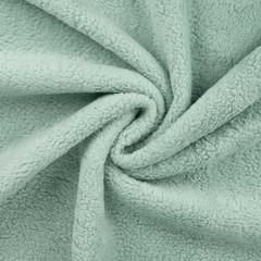 Cotton Teddy Sherpa Fleece Fabric Material – MINT