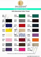Multi-Purpose Mercerized Cotton Thread 50S/3 600M for Sewing Quilting Embroidery