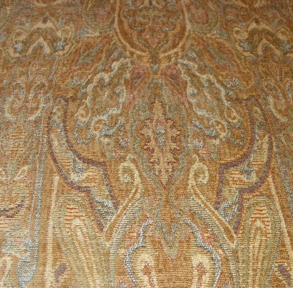 Beige Print Chenille Fabric Upholstery Fabric 1 Yard R133