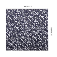 7pcs 50x50cm Cotton Fabric DIY Assorted Pre-Cut Bedding Kit (Blue)