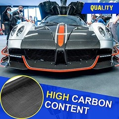 6.5ft x 12″ Carbon Fiber Fabric Roll – 2×2 Twill Weave for Cars, Boats, & Concre