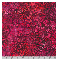 Kaufman GARDEN STYLE Artisan Batiks 20057 281 Red Pomegranate LUNN Quilt Fabric