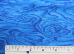 OOP Hoffman Cotton Fabric ~ The Painted Desert Blue Wood Grain ~ BTHY
