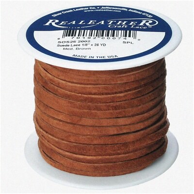Brown Suede Lace 1/8 inch x 25 yards