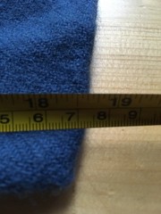 Vintage Blue Wool Herringbone Fabric Remnant Lot – Woven Suiting 1lb 7oz