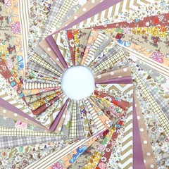 84 PCS Brown Jelly Roll Fabric Strips 2.6 Inch Precut Cotton Floral Bundle