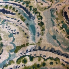 6 Remnants Designers White/Blue Fabrics for Pillow Covers Small Projects No 3