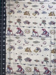 Vintage Sunbonnet Kids Gardening Cotton Fabric 1/2 Yard (18 By 43”)