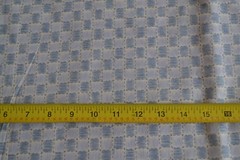 By 1/2 Yd, Vintage, Blue Checks on Tan Quilt Cotton, N590