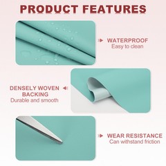 63×39.4in Faux Leather Sheets, Car Replacement Upholstery Soft PU Fabric, Green